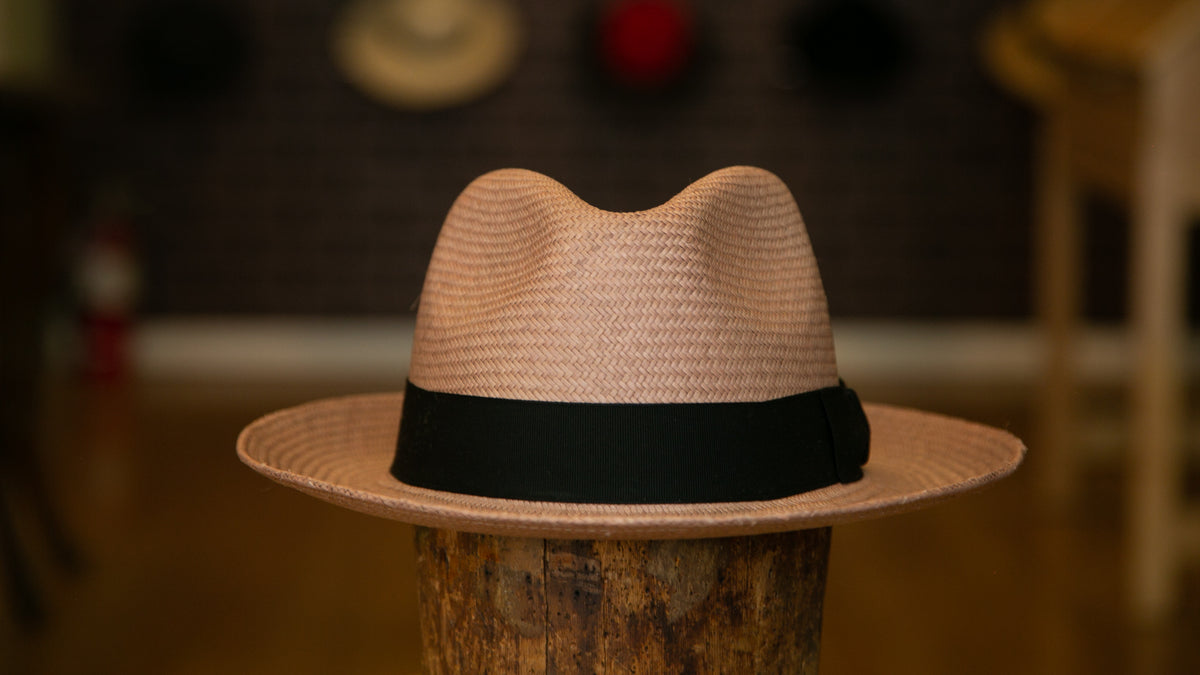 Le 31 - Men's Raw-like band Black Panama hat