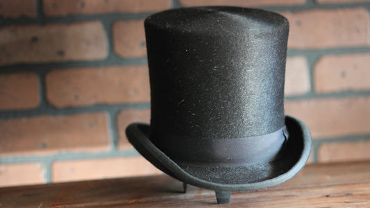 Vintage Inspired-Long Fur Top Hat