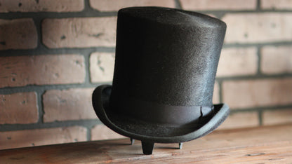 Vintage Inspired-Long Fur Top Hat