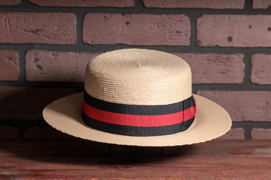 Hand Woven Straw Boater