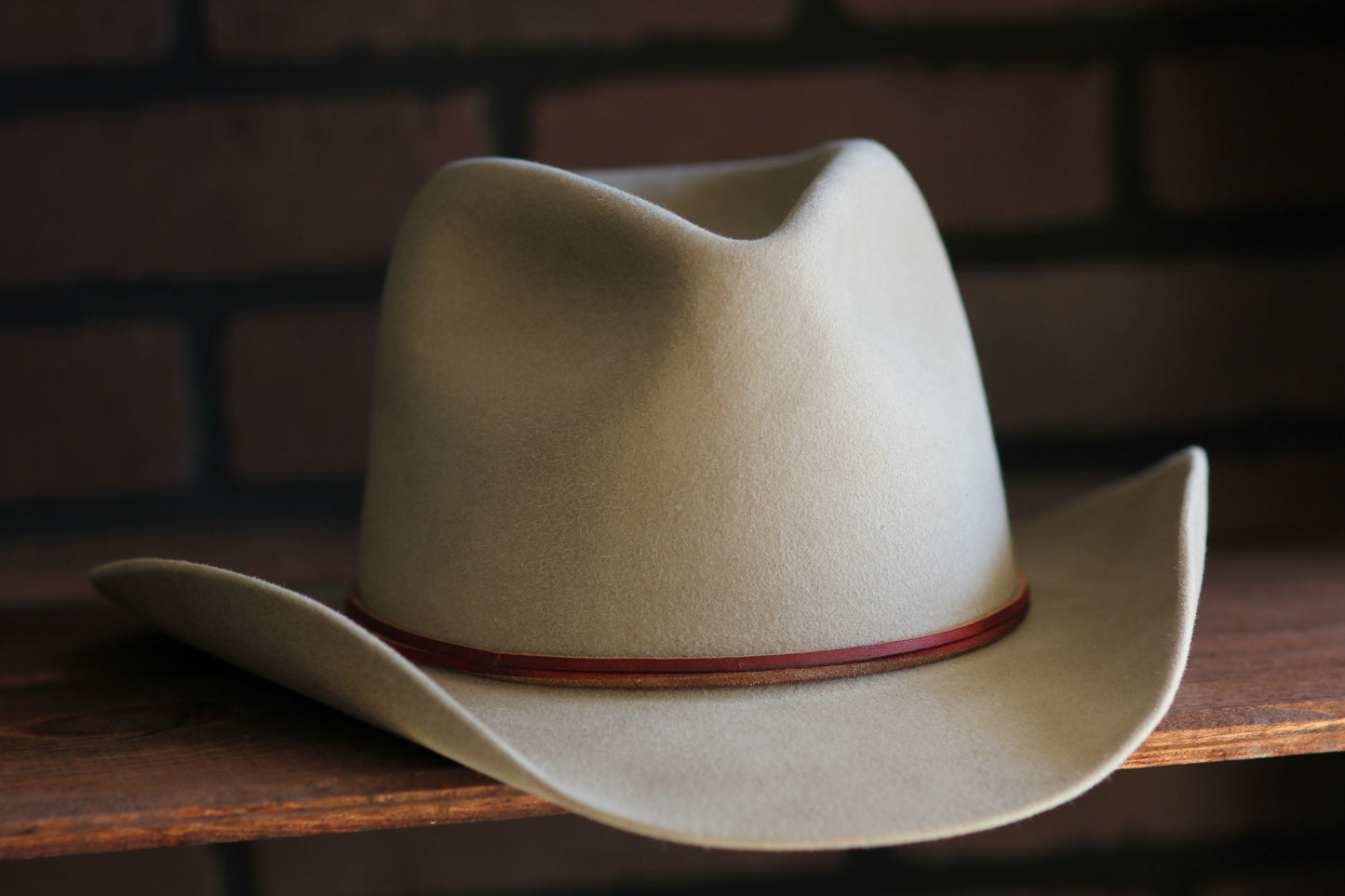 Replica western hat worn inspired by Robert Duvall's character in the film "Open Range"